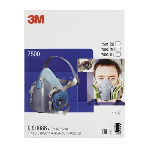 3M™ Reusable Half Face Mask, Medium, 7502