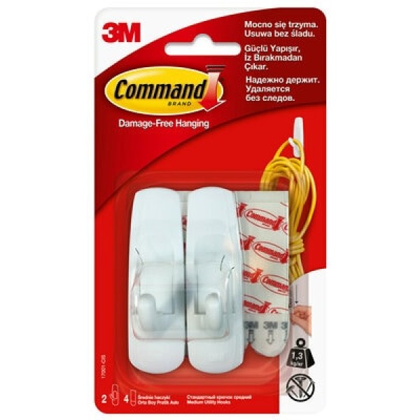 Command™ Medium Utility Hooks, 17001-CIS