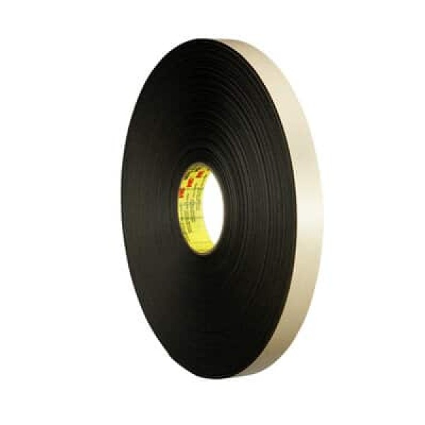 3M™ Double Coated Polyethylene Foam Tape 4492B, Black, 1219 mm x 160 m, 0.79 mm