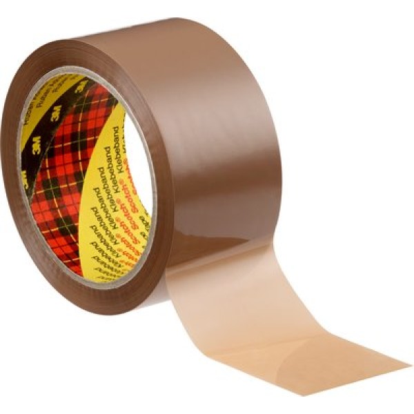 Tartan™ Box Sealing Tape 305, Brown, 50 mm x 66 m