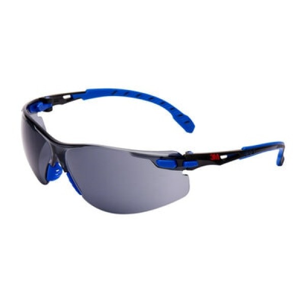 3M™ Solus™ 1000 Safety Glasses, Blue/Black frame, Scotchgard™ Anti-Fog/Anti-Scratch Coating (K&N), Grey Lens, S1102SGAF-EU