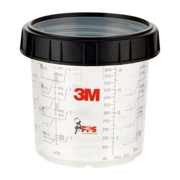 3M™ PPS™ Cup & Collar, Standard, 650 ml, 16001
