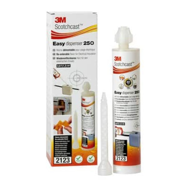 3M™ Scotchcast™ Re-Enterable Electrical Insulating Resins, SC 2123, Easy Dispenser 250, Size 250 ml