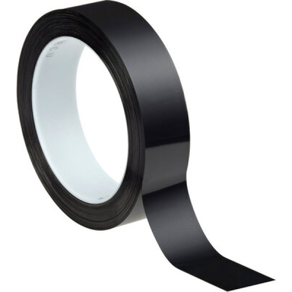 3M™ Polyester Film Tape 850, Black, 25 mm x 66 m, 0.05 mm