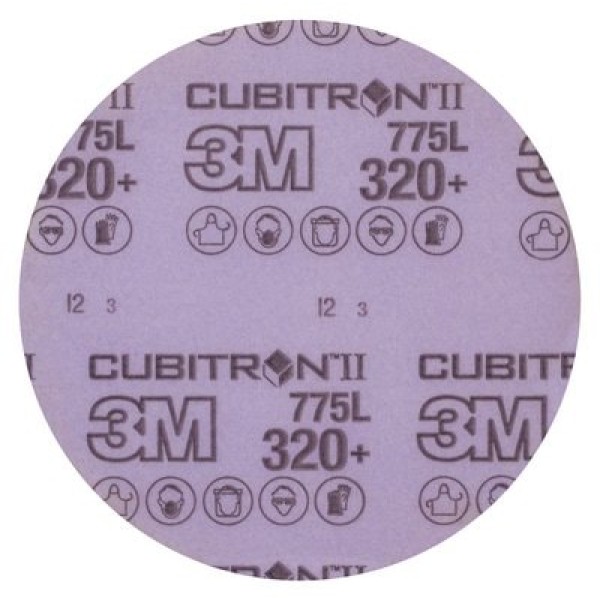 3M™ Cubitron™ II Hookit™ Film Disc 775L, 152 mm, No Hole, 320+