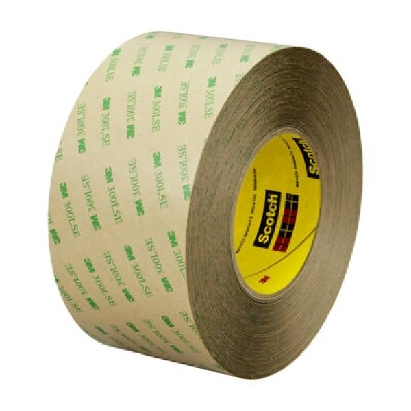 3M™ Double Coated Tape 93015LE, Transparent, 1372 mm x 55 m, 0.15 mm