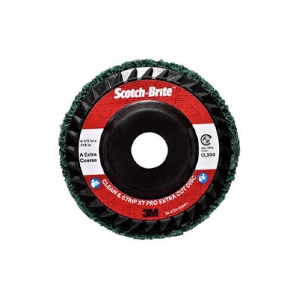 Scotch-Brite™ Clean and Strip XT Pro Extra Cut Disc XC-RD, 125 mm x 22 mm, A XCRS, Green