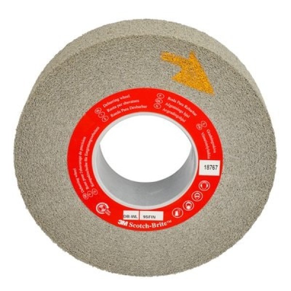Scotch-Brite™ Deburring Wheel DB-WL, 203 mm x 50 mm x 76.2 mm, 9S FIN