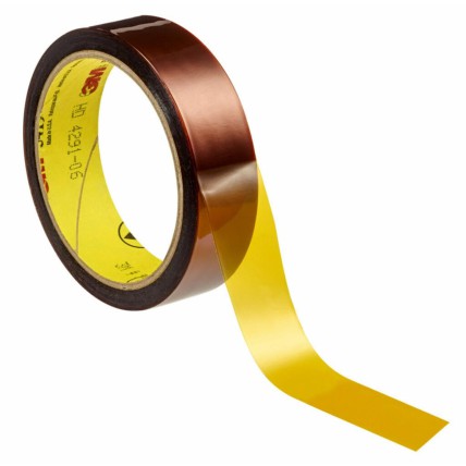 3M™ Bandă din film de poliamidă cu descărcare electrostatică scăzută 5419 Auriu, 57 cm x 33 m grosime 0,068 mm, 1 per cutie